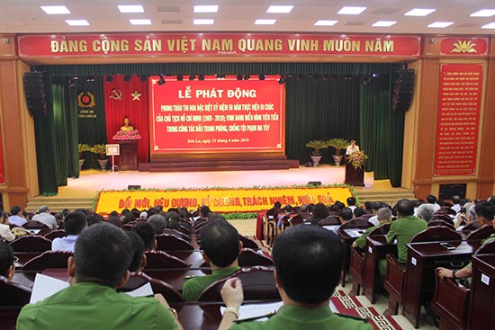 Lễ phát động phong trào thi đua đặc biệt Kỷ niệm 50 năm thực hiện Di chúc của Chủ tịch Hồ Chí Minh; Vinh danh điển hình tiên tiến trong công tác đấu tranh phòng, chống tội phạm ma túy