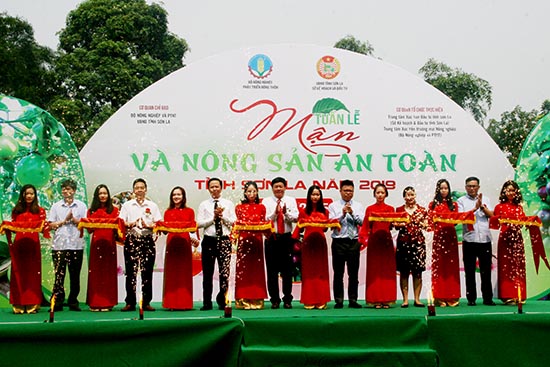 Khai mạc Tuần lễ mận và nông sản an toàn tỉnh Sơn La năm 2019 tại Hà Nội