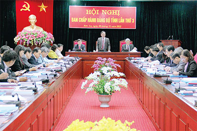 Hội nghị Ban Chấp hành Đảng bộ tỉnh lần thứ 3 