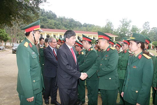 Đồng chí Chủ tịch UBND tỉnh thăm, chúc Tết các địa phương, đơn vị lực lượng vũ trang