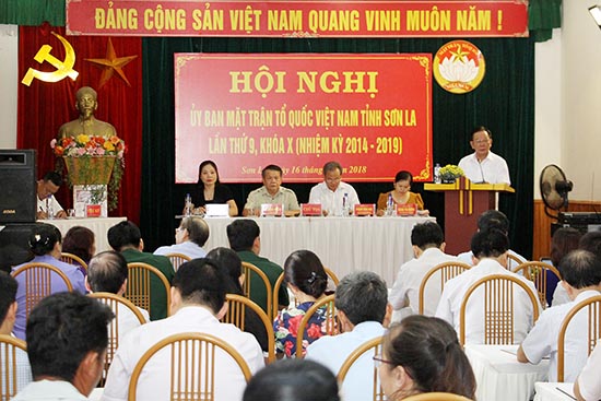 Hội nghị lần thứ 9, Ủy ban MTTQ Việt Nam tỉnh khóa X, nhiệm kỳ 2014-2019