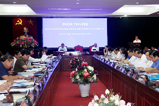 Hội nghị Ban Chấp hành Đảng bộ tỉnh lần thứ 14