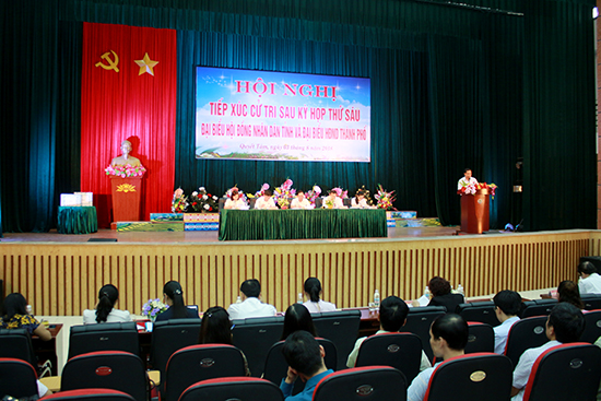 Hội nghị tiếp xúc cử tri sau Kỳ họp thứ sáu, HĐND tỉnh khóa XIV