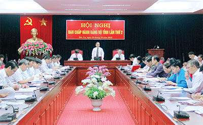 Hội nghị Ban Chấp hành Đảng bộ tỉnh lần thứ 2 