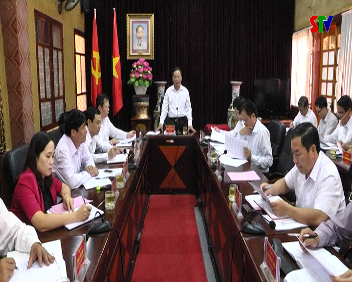 Đồng chí Hoàng Văn Chất làm việc với Thành uỷ Sơn La về các dự án trên địa bàn thành phố