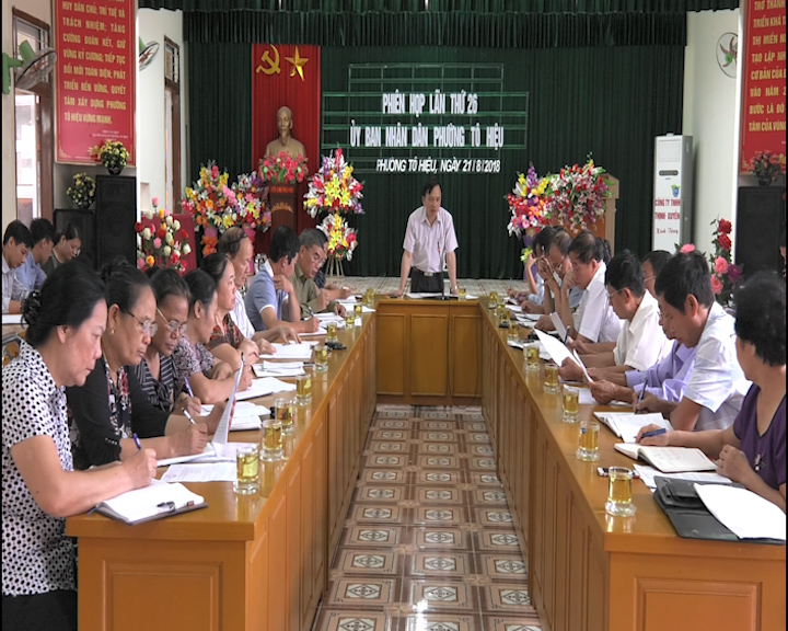 UBND phường Tô Hiệu tổ chức phiên họp lần thứ 26