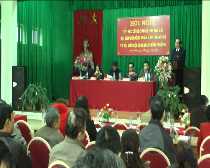 Tổ đại biểu số 1 HĐND thành phố tiếp xúc cử tri phường Quyết Tâm