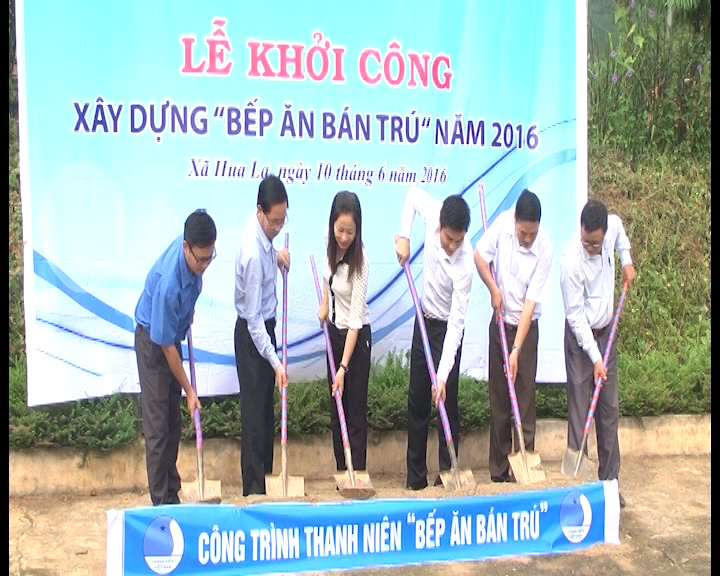 Hội liên hiệp thanh niên Việt Nam thành phố tổ chức lễ khởi công xây dựng “Bếp ăn bán trú” năm 2016