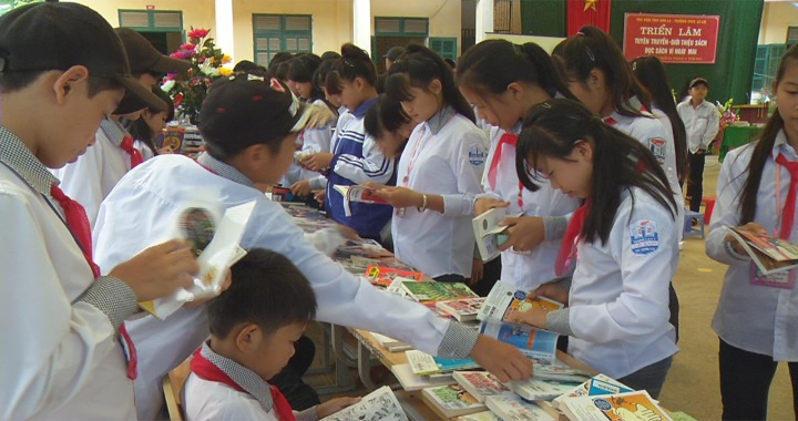 Trường THCS Lê Lợi-Thư viện tỉnh tổ chức Ngày hội đọc sách