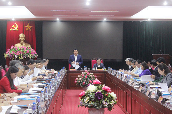 Đoàn công tác Tiểu ban Văn kiện Đại hội XIII của Đảng làm việc tại tỉnh Sơn La