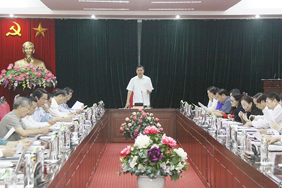 Họp Tiểu ban văn kiện Đại hội Đảng bộ tỉnh lần thứ XV