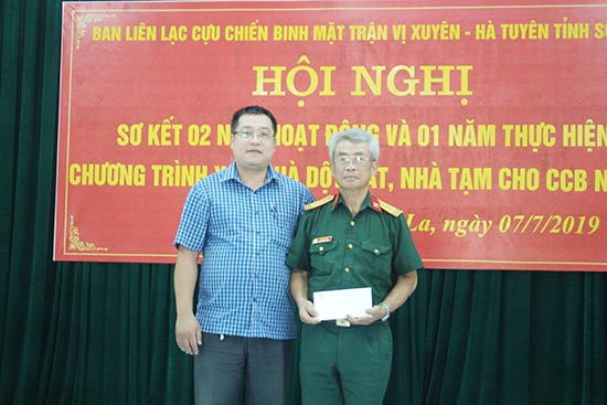 Ban Liên lạc CCB mặt trận Vị Xuyên - Hà tuyên tỉnh Sơn La: Sơ kết 2 năm hoạt động và 1 năm thực hiện chương trình xóa nhà tạm nhà dột nát cho CCB nghèo