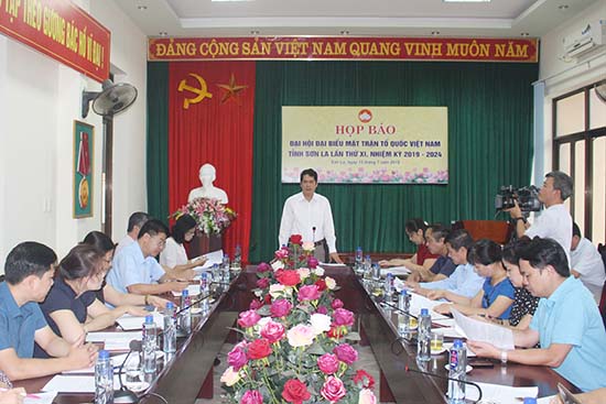 Họp báo chuẩn bị Đại hội đại biểu MTTQ Việt Nam tỉnh Sơn La lần thứ XI
