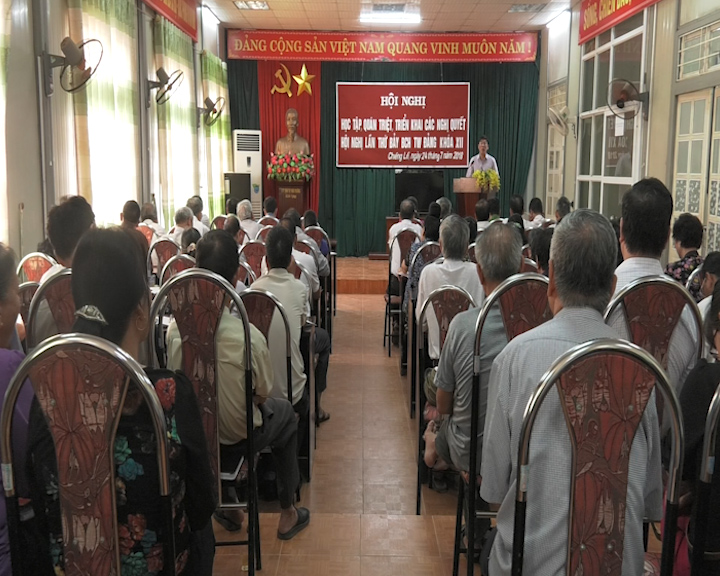 Đảng ủy phường Chiềng Lề tổ chức hội nghị quán triệt, triển khai một số Nghị quyết hội nghị lần thứ bảy BCH TW Đảng khóa XII