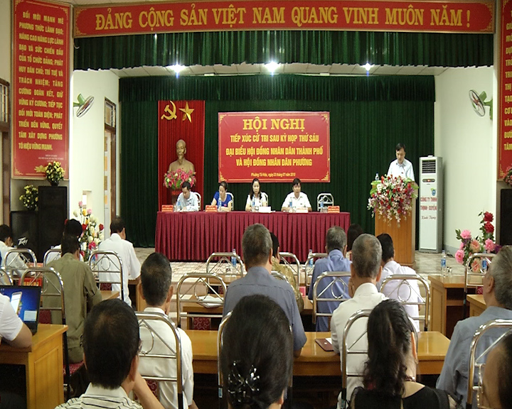 Tổ số 2 đại biểu HĐND Thành phố tiệp xúc cử tri phường Tô Hiệu
