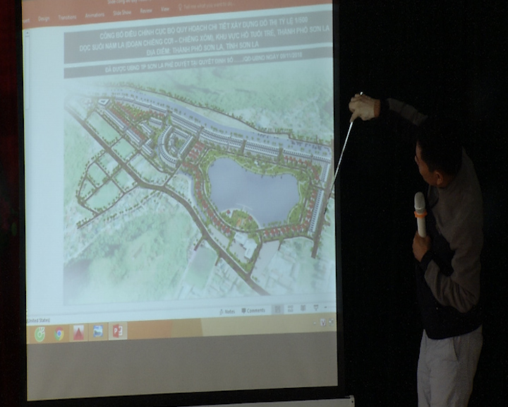 Thành phố công bố đồ án quy hoạch chi tiết xây đô thị tỷ lệ 1/500 dọc suối Nậm La đoạn từ phường Chiềng cơi đến xã Chiềng Xôm