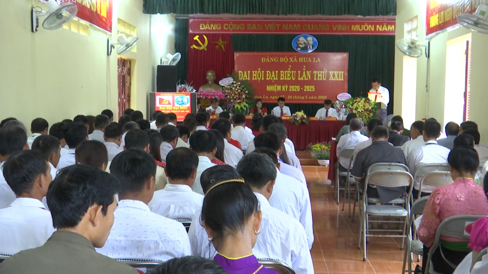 Đại hội lần thứ XXII nhiệm kỳ 2020-2025 Đảng bộ xã Hua La