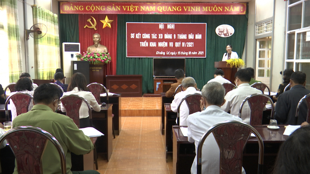 Đảng ủy phường Chiềng Lề tổ chức Hội nghị sơ kết 9 tháng đầu năm, triển khai nhiệm vụ quý IV năm 2021