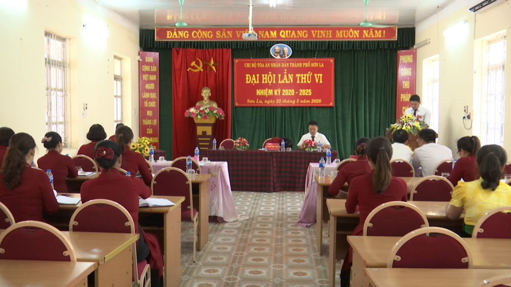 Đại hội lần thứ VI nhiệm kỳ 2020-2025 Chi bộ toà án nhân dân thành phố Sơn La