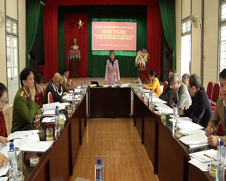 Ban pháp chế HĐND phường Quyết Thắng thẩm tra các văn bản trình kỳ họp thứ 7 HĐND phường khóa IX