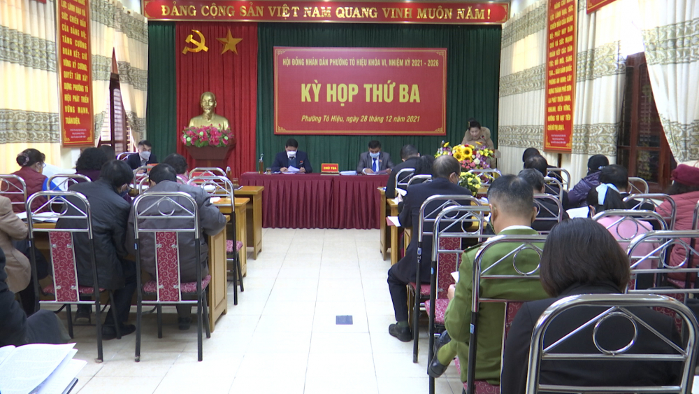 Kỳ họp thứ Ba HĐND phường Tô Hiệu khoá VI, nhiệm kỳ 2021-2026