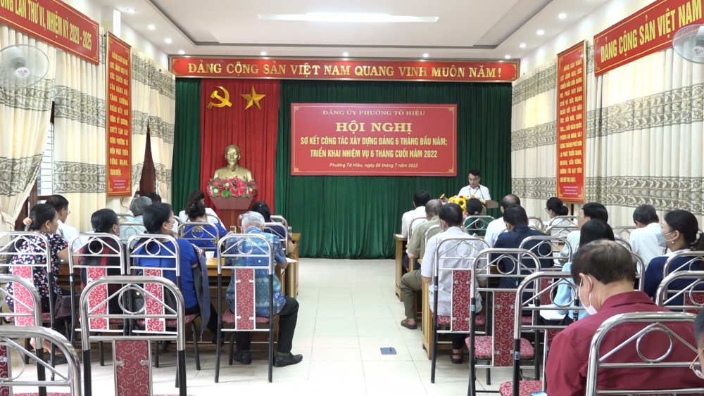 Đảng ủy phường Tô Hiệu sơ kết công tác Đảng 6 tháng đầu năm 2022