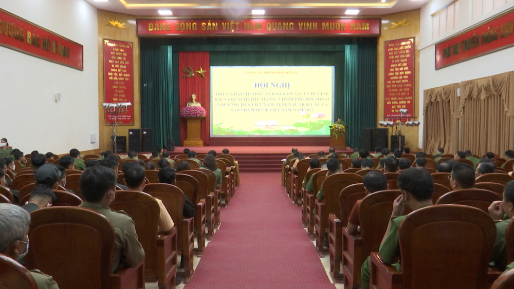 Công an thành phố triển khai phương án bảo đảm ANTT chuỗi sự kiện Thủ tướng Chính phủ đối thoại với nông dân Việt Nam, Festival trái cây và sản phẩm OCOP Việt Nam năm 2022 tại thành phố Sơn La
