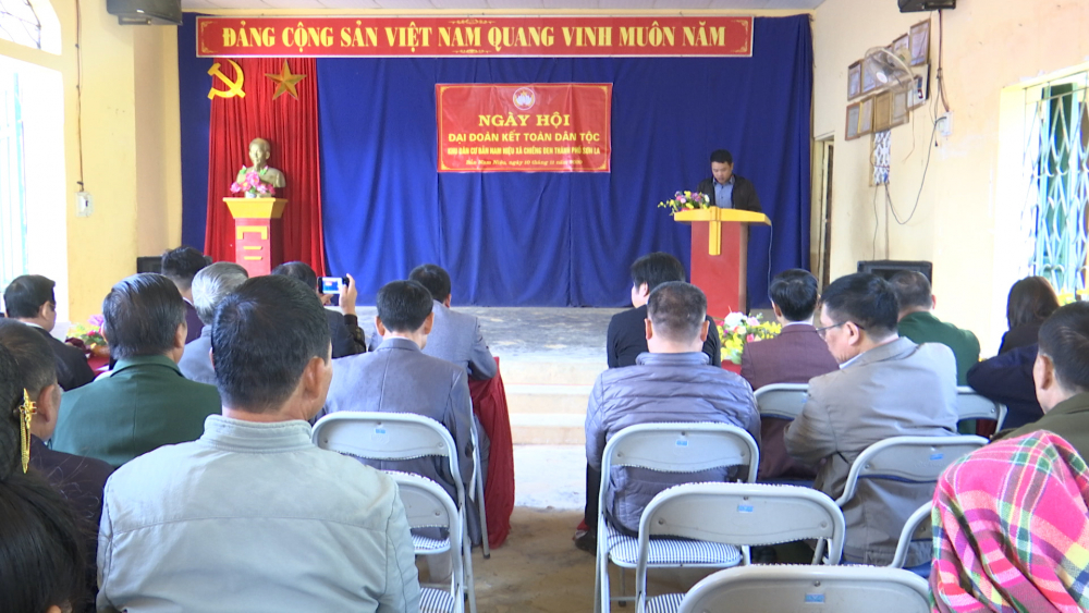 Bản Nam Niệu xã Chiềng Đen tổ chức ngày hội Đại đoàn kết dân tộc năm 2020.