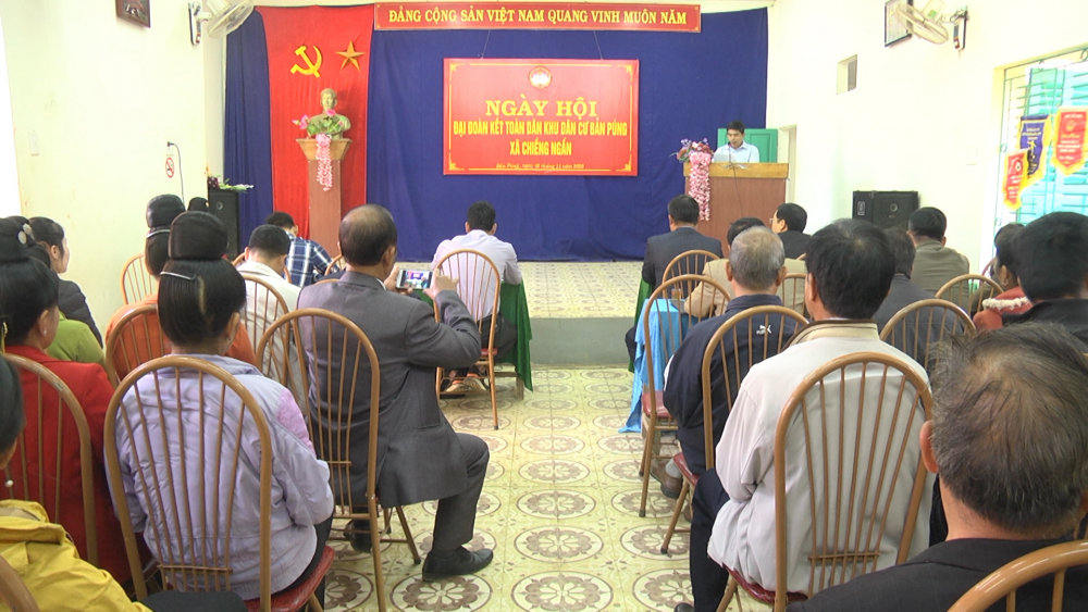 Bản Púng xã Chiềng Ngần tổ chức ngày hội đại đoàn kết toàn dân năm 2020.