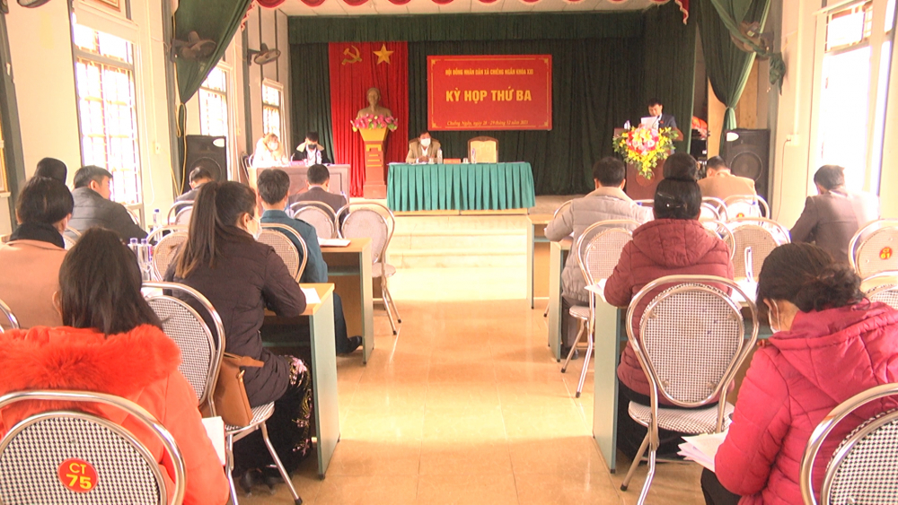 Kỳ họp thứ 3 HĐND xã Chiềng Ngần khóa XXI, nhiệm kỳ 2021-2026