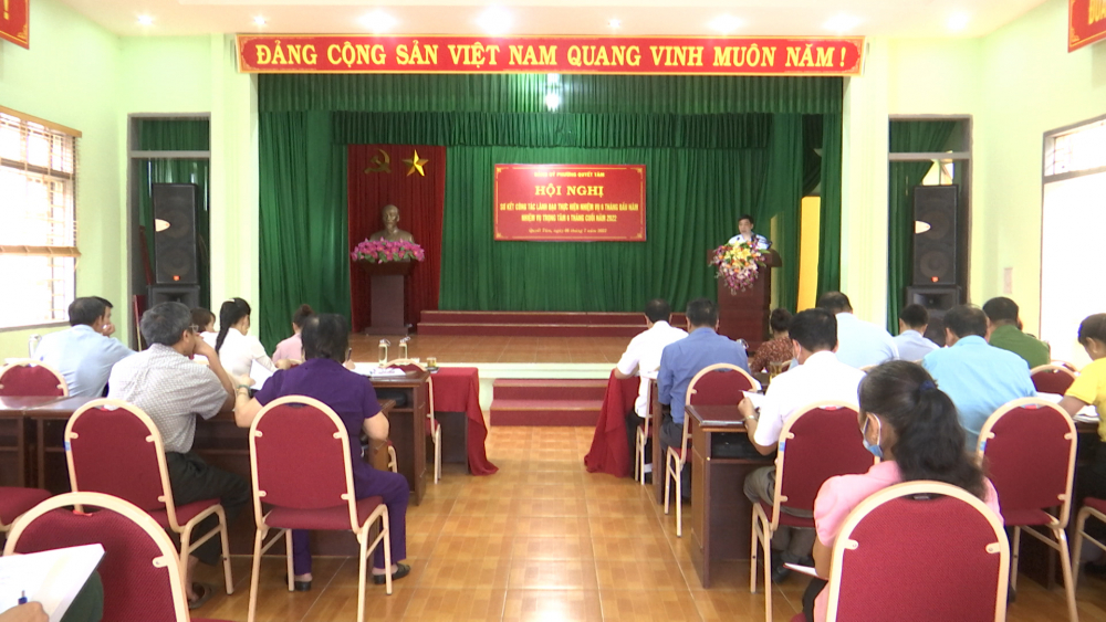 Đảng ủy phường Quyết Tâm triển khai công tác xây dựng Đảng 6 tháng cuối năm 2022.