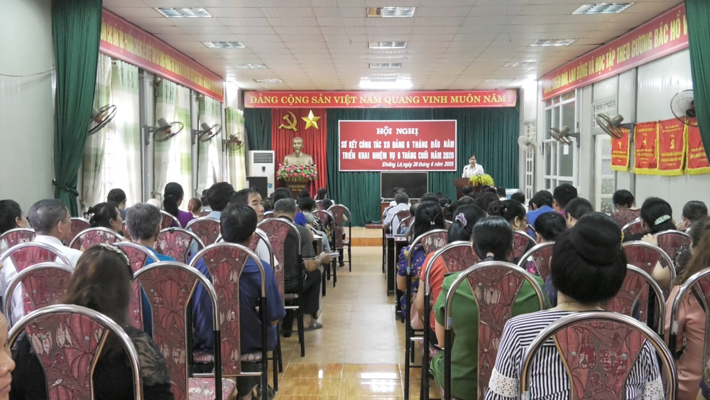 Đảng ủy phường Chiềng Lề: Hội nghị Sơ kết công tác xây dựng đảng 6 tháng đầu năm 2020