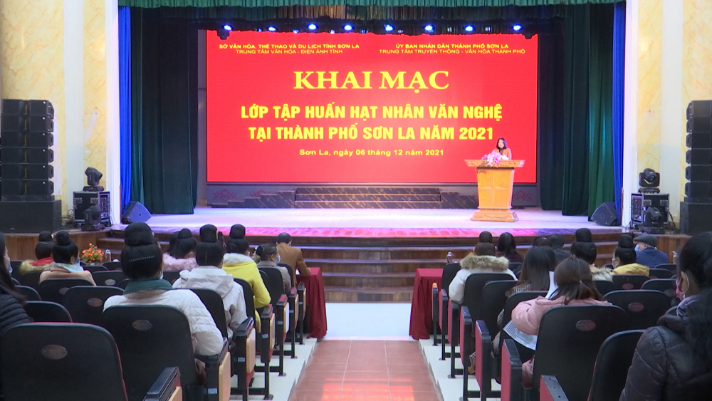 Tập huấn hạt nhân văn nghệ thành phố Sơn La năm 2021
