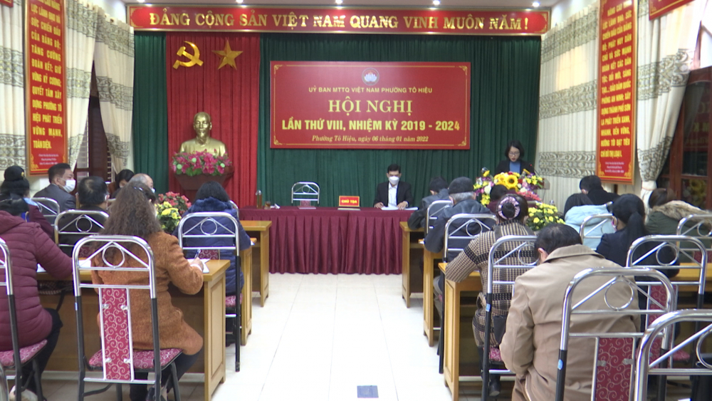 UB MTTQ Việt Nam phường Tô Hiệu Hội nghị lần thứ VIII nhiệm kỳ 2019-2024