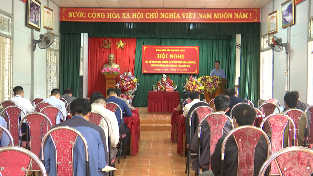 UBND thành phố tổ chức gặp mặt đối thoại với nông dân Chiềng Cọ về phát triển nông nghiệp