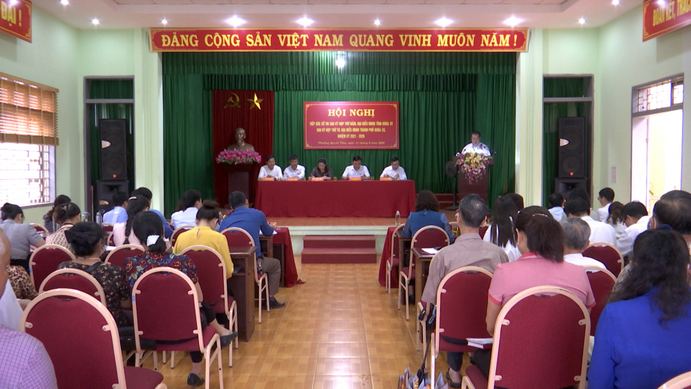 Tổ đại biểu HĐND Tỉnh tiếp xúc cử tri phường Quyết Tâm