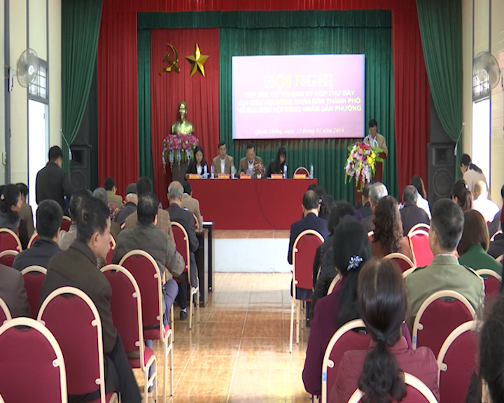 Tổ số 3 Đại biểu HĐND thành phố đã có buổi tiếp xúc cử tri phường Quyết Thắng