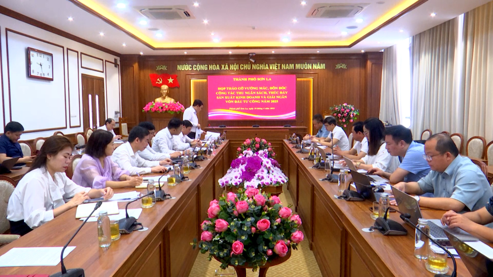 Đồng chí Phó Chủ tịch Uỷ ban nhân dân tỉnh họp tháo gỡ vướng mắc công tác thu ngân sách trên địa bàn thành phố