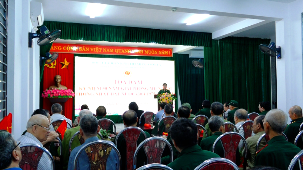 Hội CCB Phường Chiềng Lề tọa đàm Kỷ niệm 50 năm Giải phóng Miền Nam (30/4/1975 - 30/4/2025)