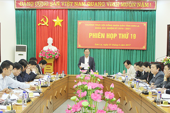 Phiên họp thứ 19 Thường trực HĐND tỉnh khóa XIV