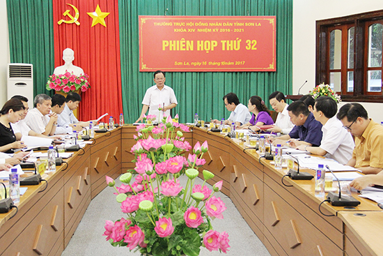 Phiên họp thứ 32 Thường trực HĐND tỉnh khóa XIV