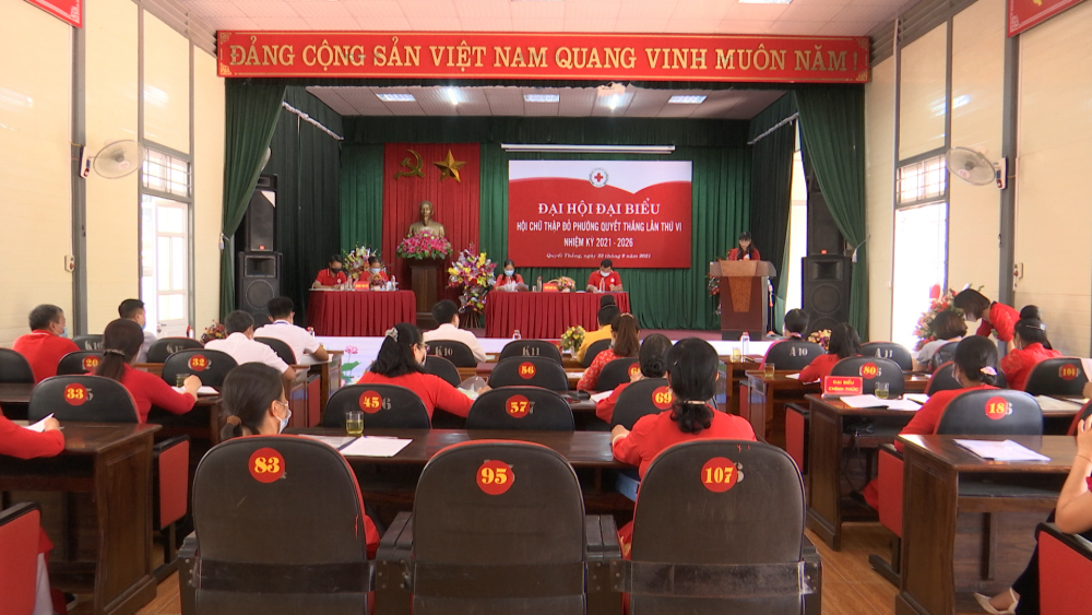 Đại hội đại biểu Hội Chữ thập đỏ phường Quyết Thắng khóa VI, nhiệm kỳ 2021-2026