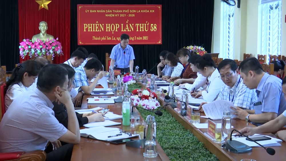 Phiên họp thứ 58 UBND thành phố khóa XIX, nhiệm kỳ 2016-2021