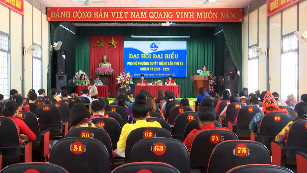 Đại hội đại biểu Hội LHPN phường Quyết Thắng lần thứ XV, nhiệm kỳ 2021-2026