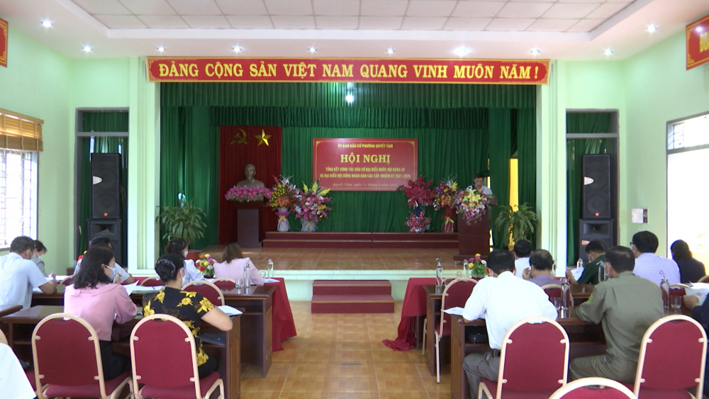 Phường Quyết Tâm tổng kết công tác bầu cử Đại biểu Quốc hội khoá XV và Đại biểu HĐND các cấp nhiệm kỳ 2021 – 2026