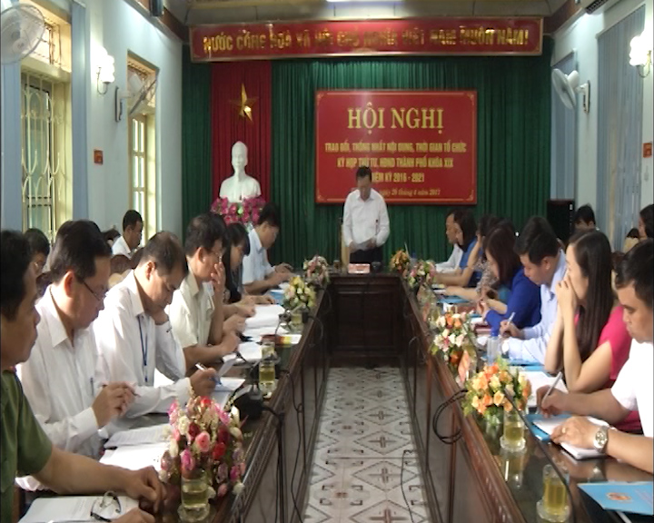 HĐND Thành phố khoá XIX tổ chức hội nghị trao đổi thống nhất nội dung, chương trình, thời gian tổ chức kỳ họp thứ tư